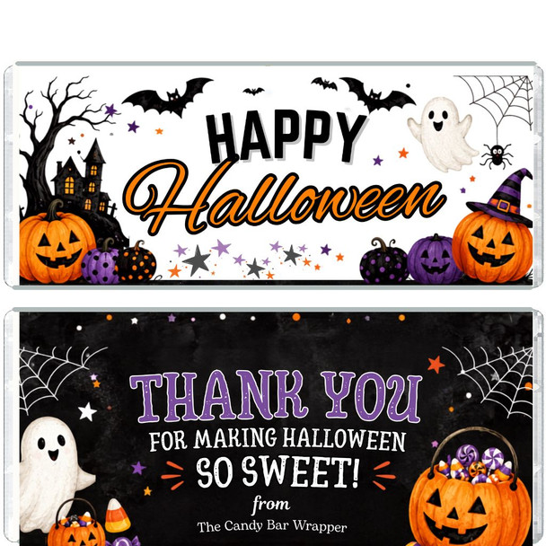 Halloween Personalized Candy Wrappers