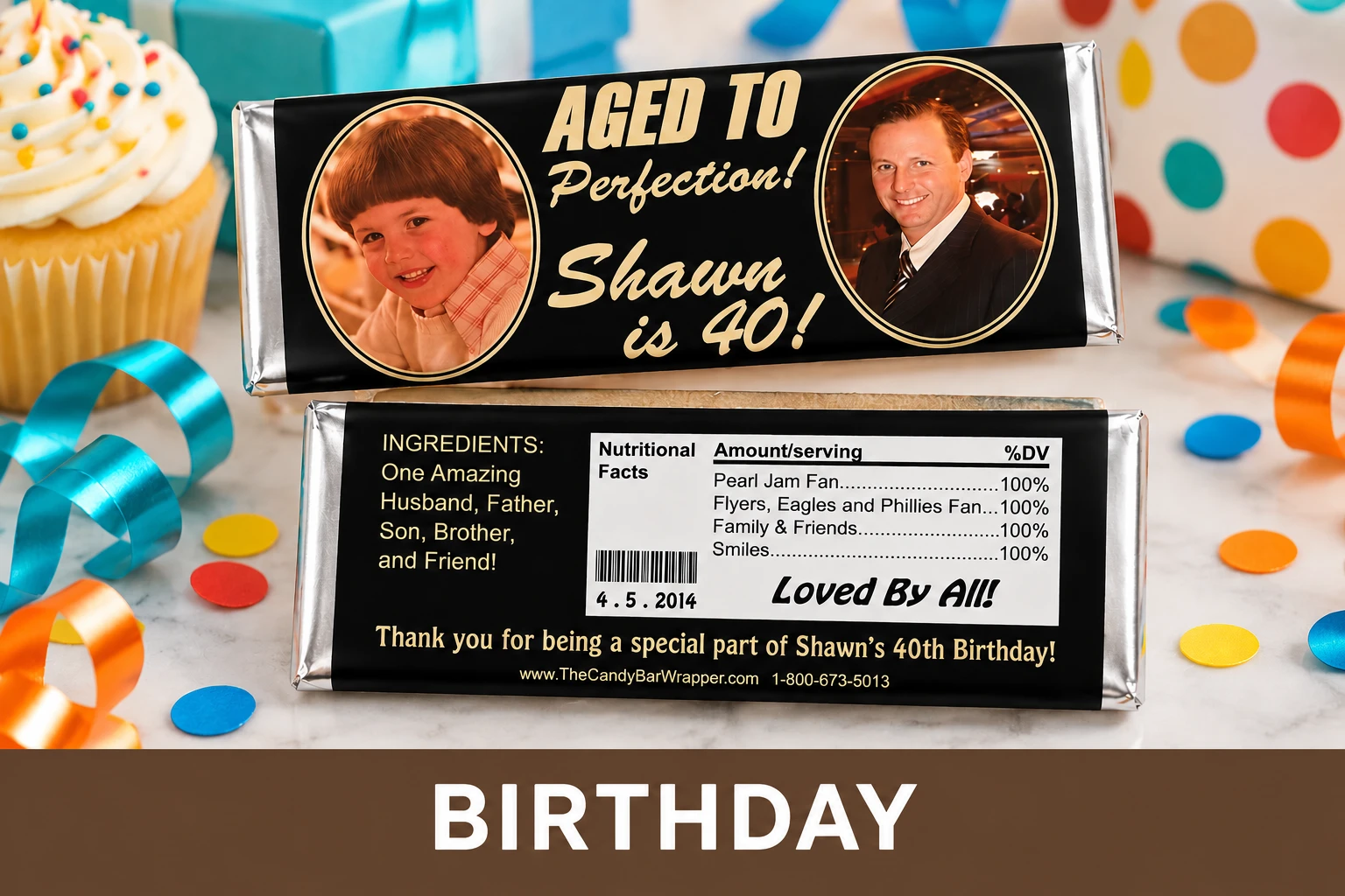Birthday Candy Wrappers