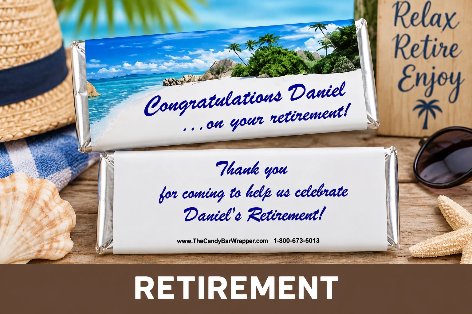 Retirement Candy Wrappers