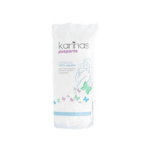 Karinas postparto compresas tocologicas 10 unid