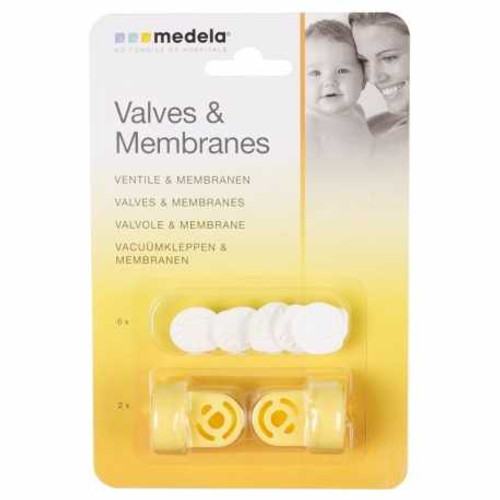 Válvulas y membranas extor de leche eléctrico m pack
