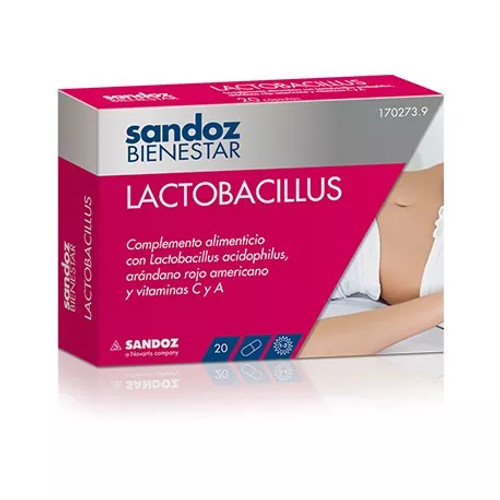 Sandoz bienestar lactobacillus 20 cápsulas