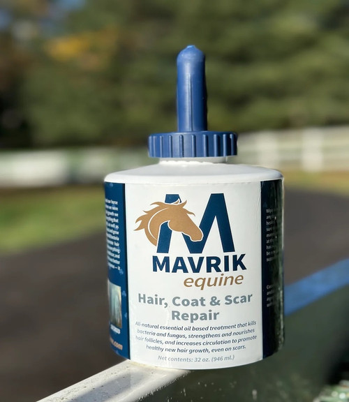 MAVRIK equine Hair Coat and Scar Repair. Hair Growth  oil for even the toughest scars