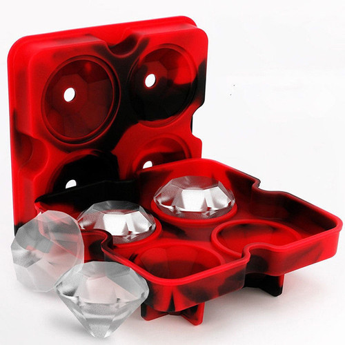 Ice Maker Cube Tray Whiskey Sphere Diamond Ball Silicone Mold Bar Cocktails