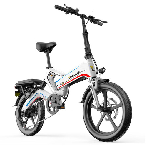 20'K6 Electric Bike for Adults; Ebike with 500W Motor 48V 10AH/12.8Ah Battery;  E Bikes Shimano 7-Speed and Dual Shock Absorber Folding Electric Road Bicycle for Urban Commuting