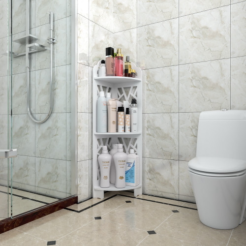 Free shipping 3 Tier Corner Shower Shelf Waterproof for Bathroom Storage YJ