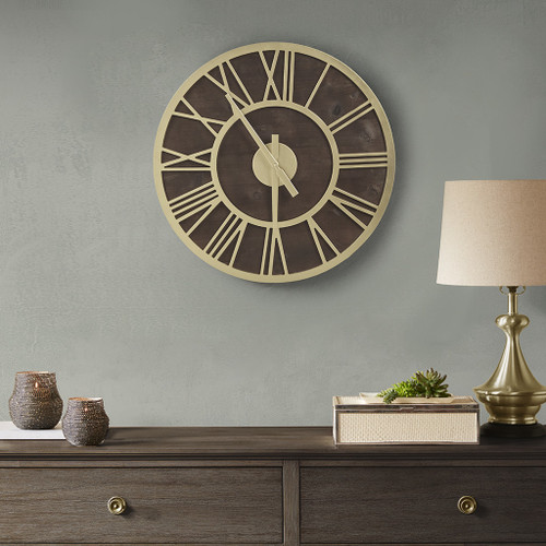 Mason 23.6" Wood Wall Clock