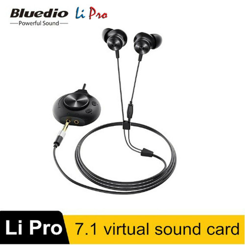 Bluedio Li Pro Wired Earphones 7.1 Virtual Sound HiFi Stereo Headsets For Games
