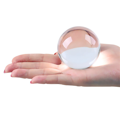DSJUGGLING Small Size of Clear Acrylic Contact Juggling Ball for Beginners, Kids & Mini Transparent Practice Juggling Ball for Small Hands