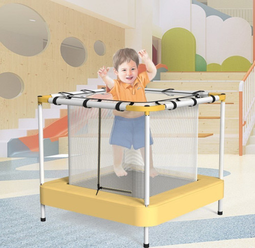 Square Mini Kids Indoor Trampoline With Safety Net
