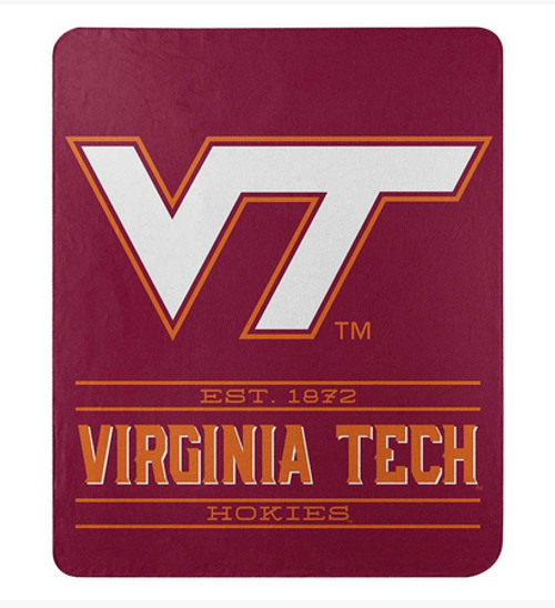 Virginia Tech OFFICIAL Collegiate "Control" Fleece Throw