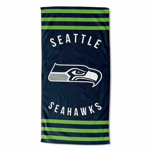 Seahawks OFFICIAL "Stripe" Beach Towel