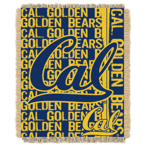 California Berkeley OFFICIAL Collegiate "Double Play" Woven Jacquard Throw