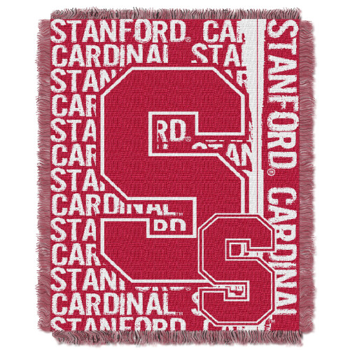 Stanford OFFICIAL Collegiate "Double Play" Woven Jacquard Throw