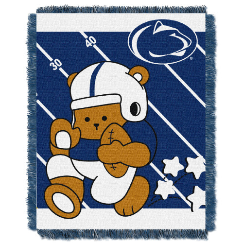 Penn State OFFICIAL Collegiate "Half Court" Baby Woven Jacquard Throw