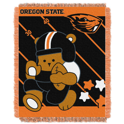 Oregon State OFFICIAL Collegiate "Half Court" Baby Woven Jacquard Throw