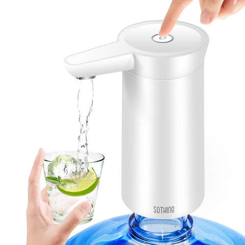 5 gallons (about 1.8 liters) wireless electric portable water bottle pump, automatic drinking pure drinking fountain, very suitable for home, office, outdoor use