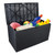 120gal 460L Outdoor Garden Plastic Storage Deck Box Chest Tools Cushions Toys Lockable Seat Waterproof