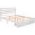 Queen Size Platform Bed with Drawers, Gray