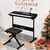 (Do Not Sell on Amazon) Black Adjustable Piano Keyboard Bench Leather Padded Seat Folding Stool Chair