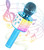 JMFinger Karaoke Microphone for Kids and Adults, Wireless Portable Handheld Bluetooth Microphone with LED Lights - Best Gifts