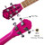 Soprano Ukulele 21 inch Mahogany Uke,Mini Kids Guitar Hawaiian ukeleles Instrument Starter Kit ukalalee for Beginner Music(Pink)