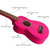 Soprano Ukulele 21 inch Mahogany Uke,Mini Kids Guitar Hawaiian ukeleles Instrument Starter Kit ukalalee for Beginner Music(Pink)