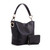 MKF Collection Wandy Soft Vegan Leather Women's Hobo Bag & Wallet Set by Mia K. - Black
