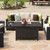 52 Inches Outdoor Wicker Gas Fire Pit Propane Fire Table with Cover