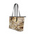 Tote Bag - Beige & Brown Senior Class Pattern - Double Handle Large