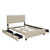 Queen Size Velvet Upholstered Platform Bed with 2 Drawers and 1 Twin XL Trundle