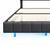 Queen Size Floating Bed Frame with LED Lights and USB Charging,Modern Upholstered Platform LED Bed Frame