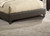 California King Size Bed 1pc Bed Set Brown Faux Leather Upholstered Two-Panel Bed Frame Headboard Bedroom Furniture