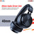 Bluetooth Wireless 5.0 USB Over Head Ear Stereo Headphone Noise Cancelling Headset Mic Gaming 5 Core Ratings (Black)