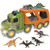 Toy Dinosaur Transport Truck Including T-Rex, Pterodactyl, Brachiosaurus