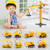 Construction Truck Toys for 3 4 5 6 Year Old Boys, Big Excavator Toy Engineering Vehicles with Play Mat, Large Tower Crane, 8 Mini Truck & Road Signs for Toddler Kids RT