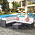 Outdoor Garden Patio Furniture 7-Piece PE Rattan Wicker Sectional Cushioned Sofa Sets with 2 Pillows and Coffee Table