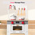 Children's Intellectual Education Enlightenment White Wooden Gourmet Cooking Kitchen Toy Set