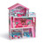 Pink Princess Castle Apartment Model Toy Furnished Wooden Dollhouse