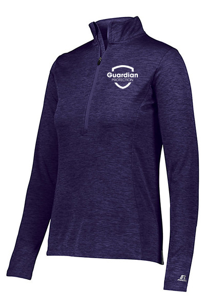 Russell Ladies Dri-Power Lightweight 1/4-Zip Pullover (Purple)