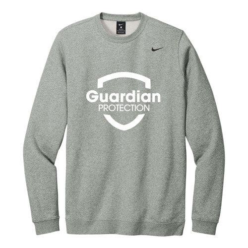 Nike Club Fleece Crew (Dark Grey Heather)