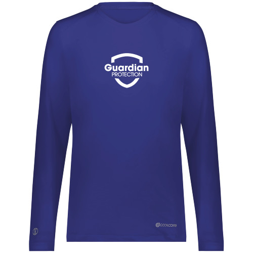 Ladies Coolcore Essentrial Long Sleeve Tee (Purple)