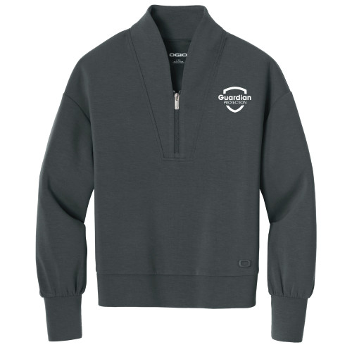 OGIO® Women’s Transcend 1/4-Zip (Tarmac Grey)
