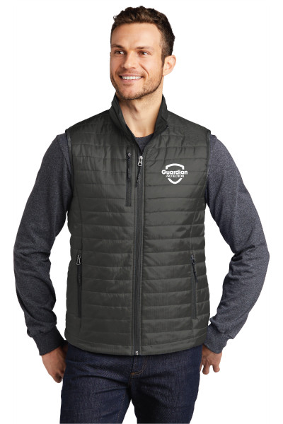 Packable Puffy Vest (Grey)