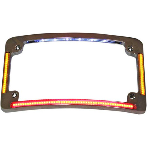 License Plate Frame Quad Radius All-In-One Horizontal