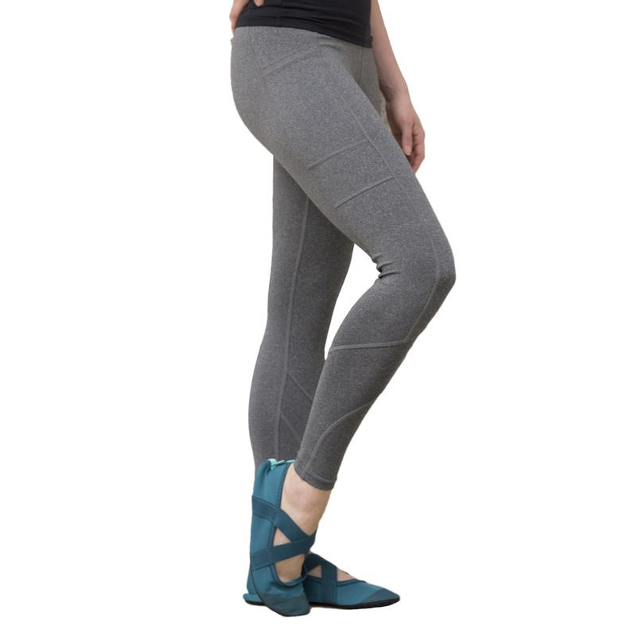 FitKicks Cross Over Leggings - Grey - Chesapeake Bay Outfitters