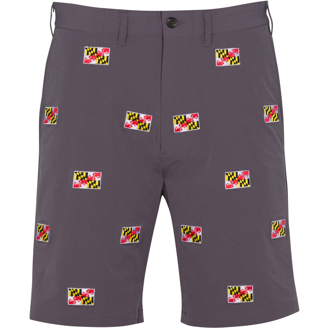 Maryland Flag Performance Shorts - Grey Mist - Chesapeake