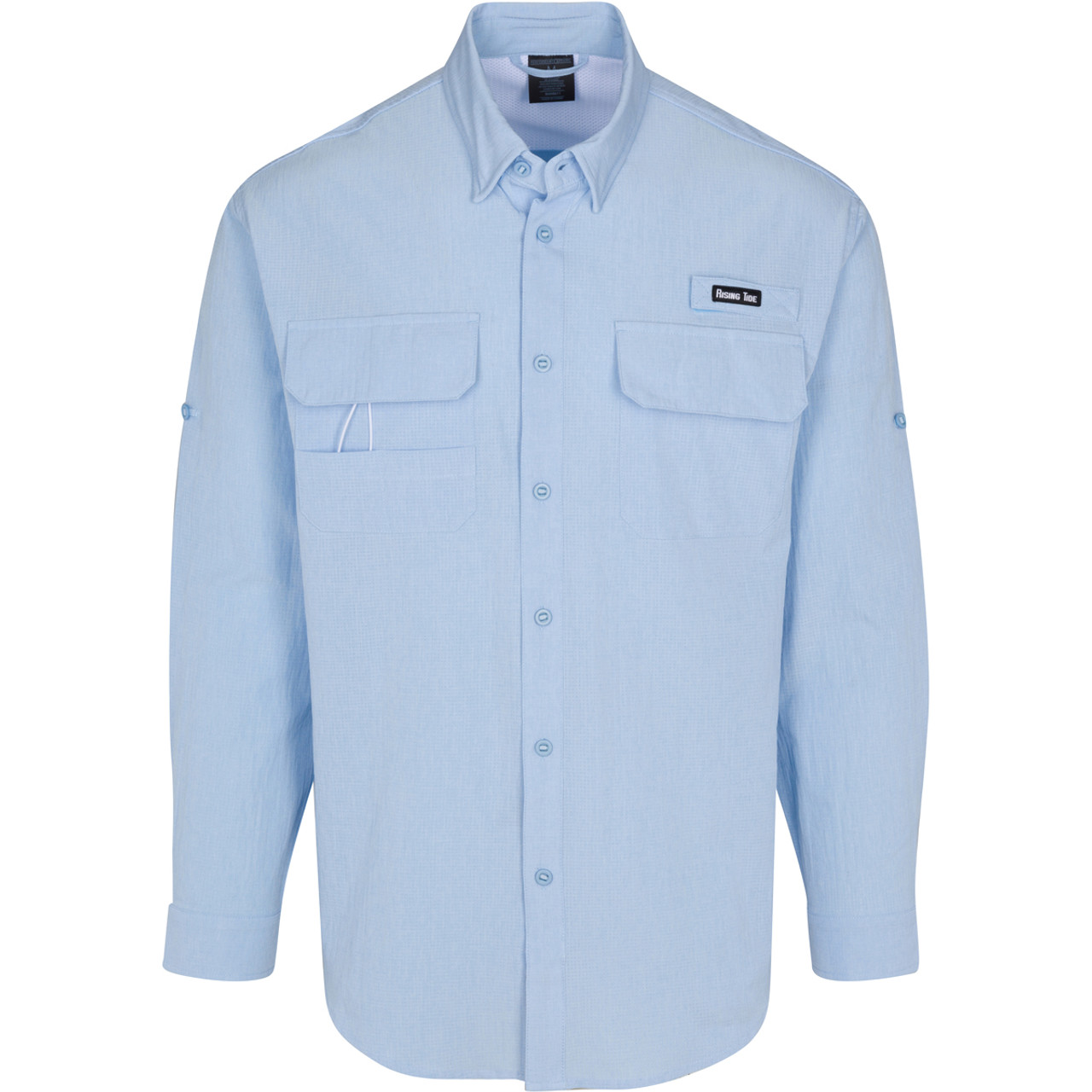 Men's Bimini Long Sleeve Fishing Shirt - Blue - Chesapeake Bay Outfitters