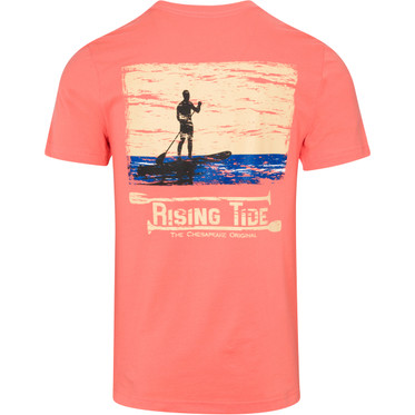 Rising Tide Paddleboard Tee - Coral