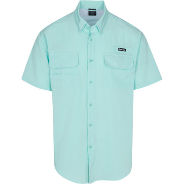 Men's Bimini Short Sleeve Fishing Shirt - Light Grey - Chesapeake